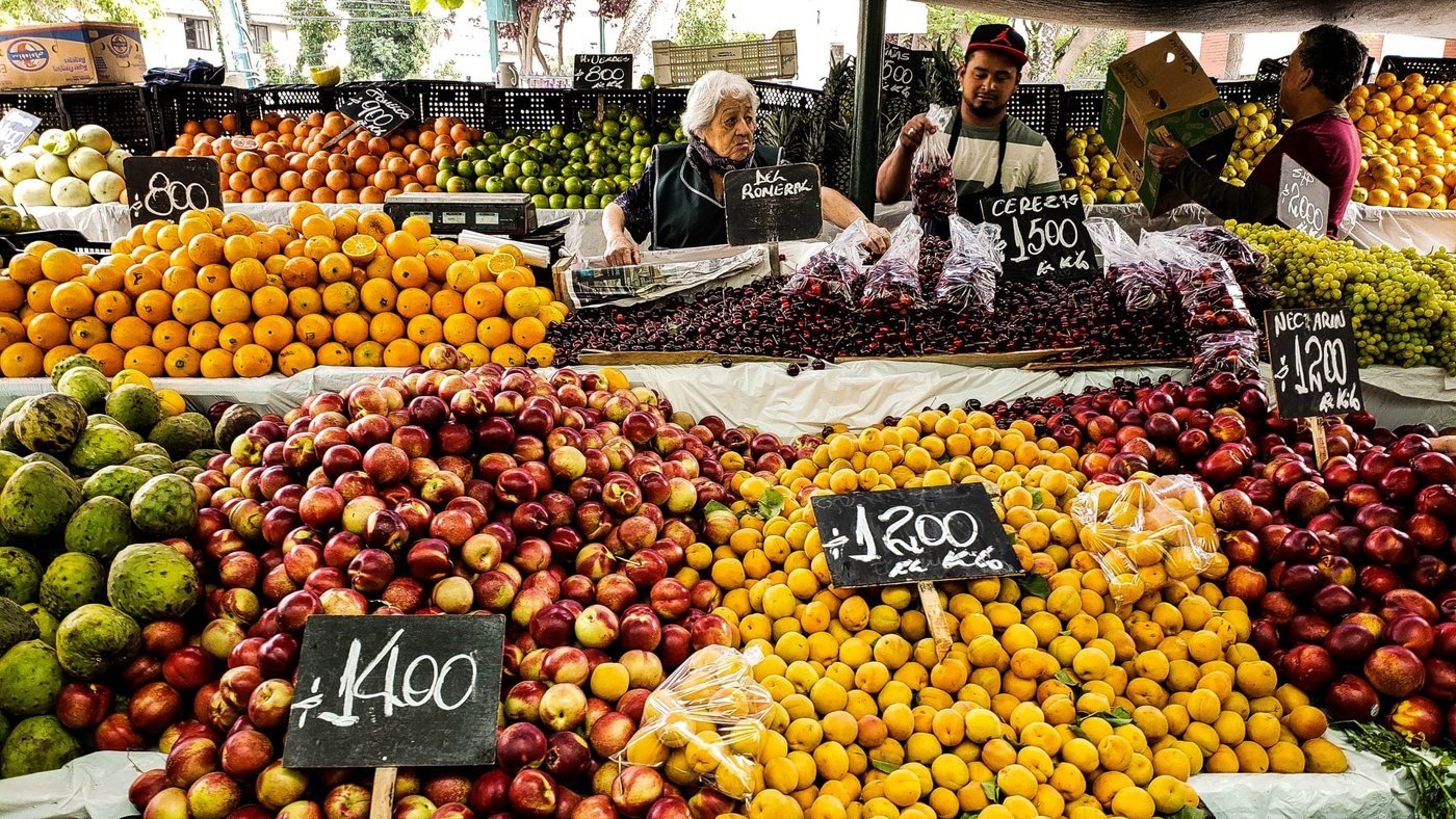 Wochenmarkt in Santiago de Chile